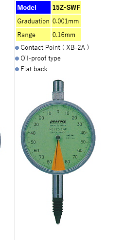 Peacock Z Swf Dial Gauge Peacock Ozaki Indonesia Dial Gauge Dial Thickness Gauge H